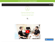 Tablet Screenshot of gentledentalcaregroup.co.uk